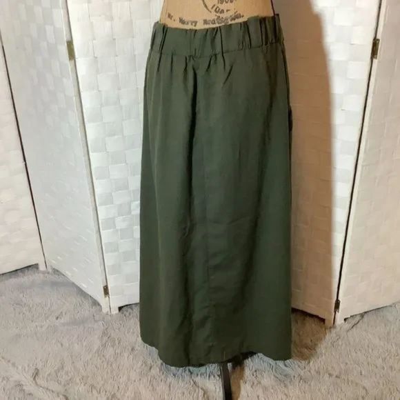 Vintage army green full skirt cosplay handmaids tale size 13/14 - Picture 6 of 8